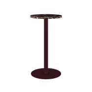 Burgundy Halo Bar Table